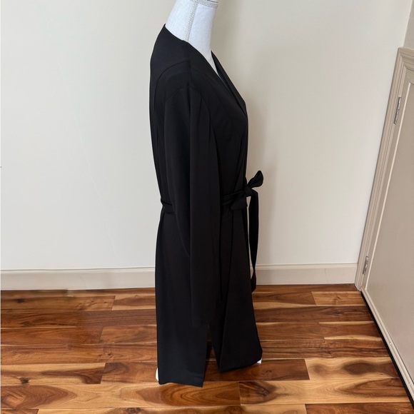 Lane Bryant Black Long Sleeve Belted Duster Kimono Cardigan Plus Size 22/24 NWT - Picture 5 of 12